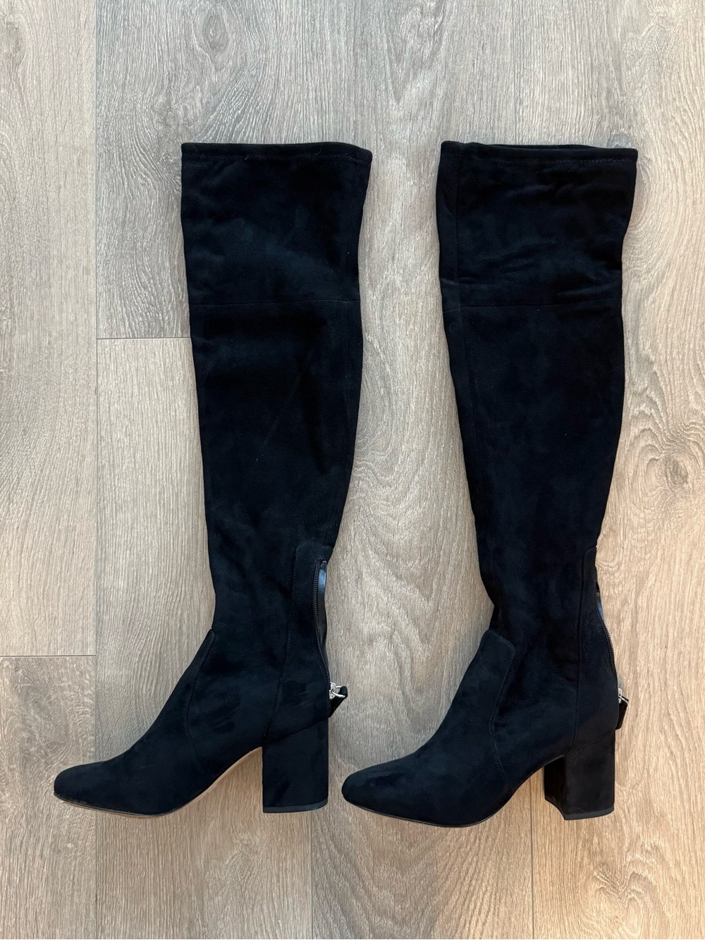 Aldo Winrich Black Over-the-Knee Block Heel Boots
